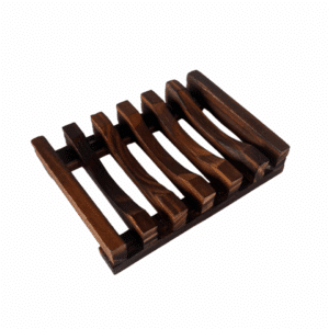 Houten zeephouder - donker